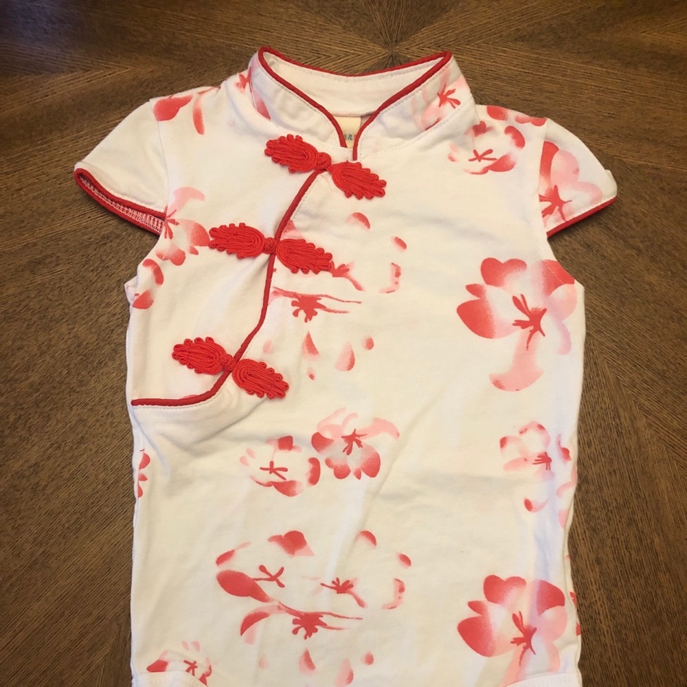 Chinese-style blouse babysuit